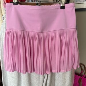Athleta Light Pink Pleated Mini Skort